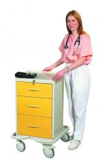 Hospital Isolation Carts (Mini 3 Drawer Tower)